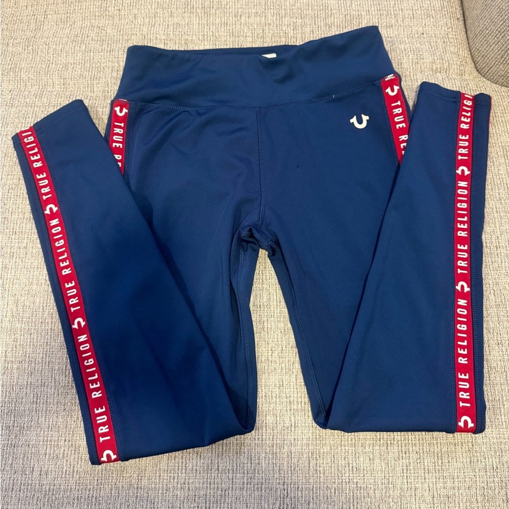 True Religion Blue Leggings XL